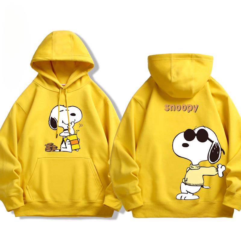2025 MINISO Cute Snoopy Cartoon Anime Periphery Children's Hoodies In Spring and Autumn New Style Parent Child Clothing Hoodies