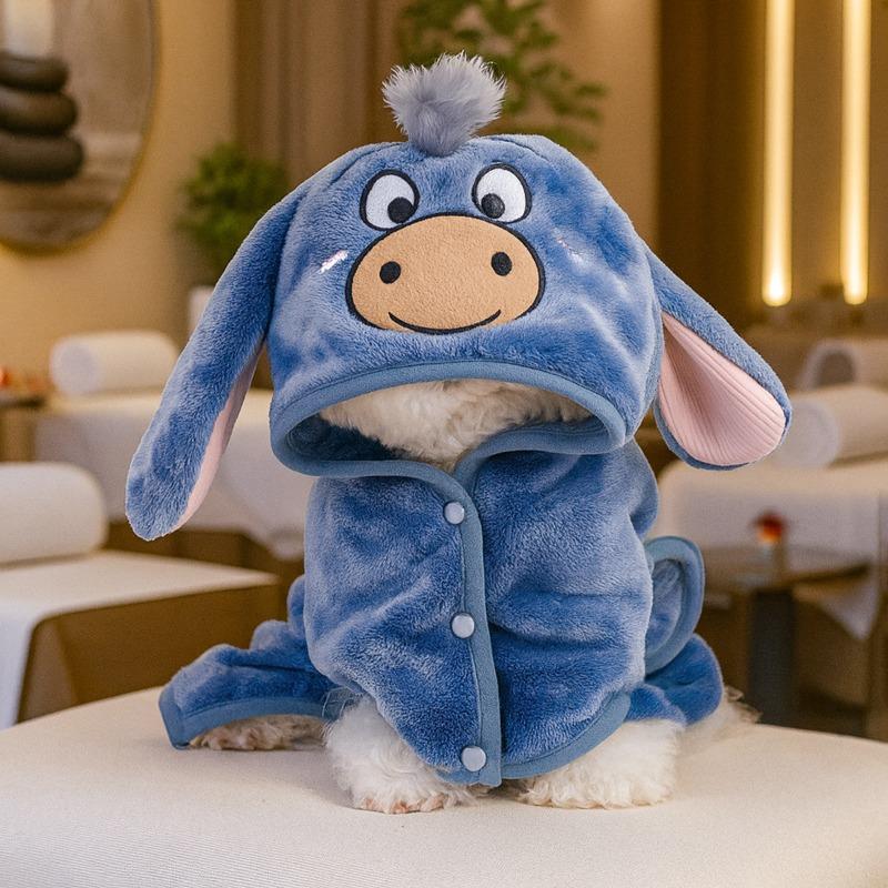 Teddy clothes than bear pet bathrobe cat dog bath towel clothes pet cute halloween christmas clothes