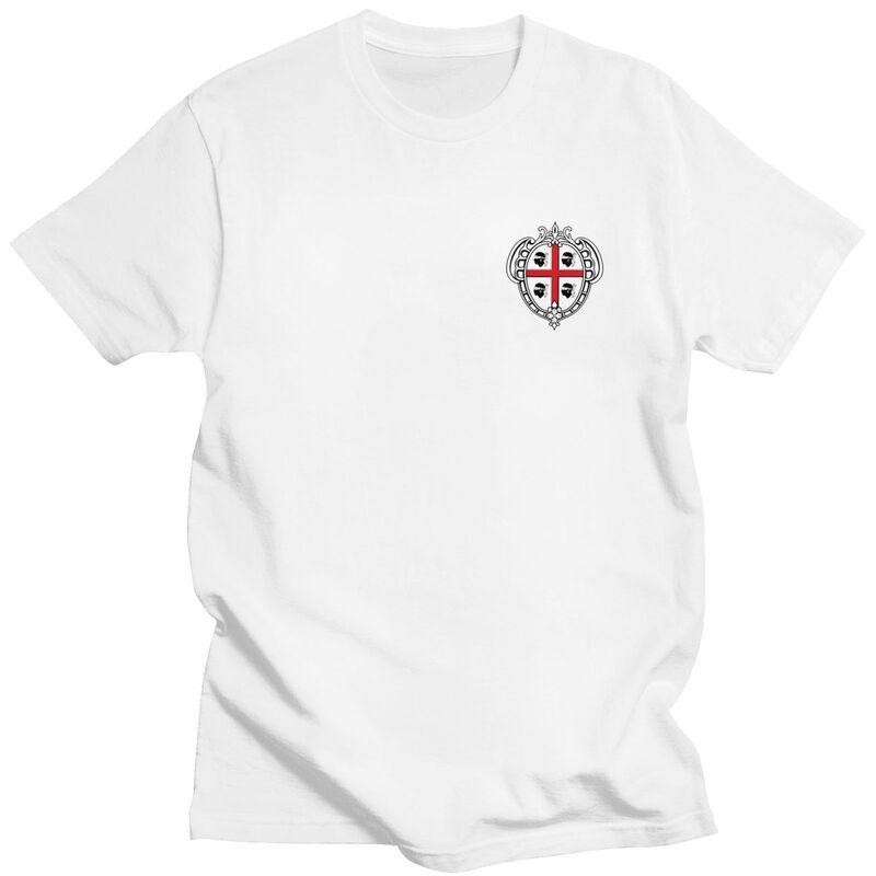 

Custom Coat Of Arms Of Sardinia Flag T Shirts Short Sleeves Cotton Tshirt Streetwear T-shirt Leisure Italy Sardegna Tee Cloth... 5XL різнокольоровий