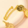 Coin Shape Ankle Bracelet with Adjustable Length Fashion Jewelry Ankle Ornament Alloy Texture Suitable for Any Occasion