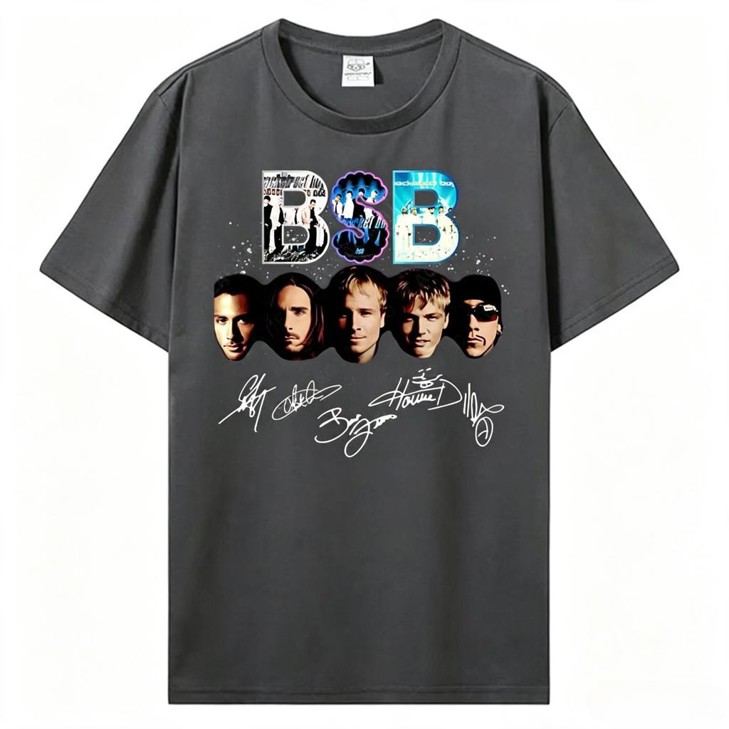Backstreet Boys Millennium Tour Music Vintage T-shirt Men's and Women's Hipster Popular Tops Summer Fashion Streetwear Tees Gift