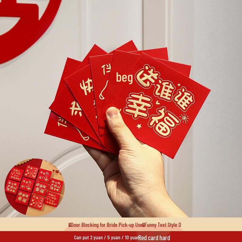 Creative Mini Red Envelopes for Wedding Door Blocking