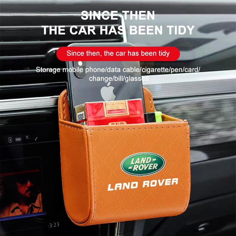 Förvaringsväska för bilinteriör Luftutsläpp Skräppåse Hängande Organizerlåda för Land Rover Range Rover Defender Freelander Discovery 1 2 3 Evoque Rover L322