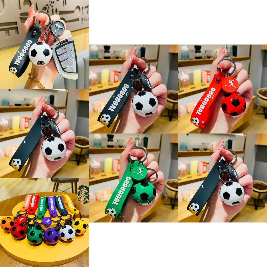 Niedlicher Cartoon Fußball Schlüsselanhänger Entzückender Faux Fußball Taschenaufhänger Auto Zubehör