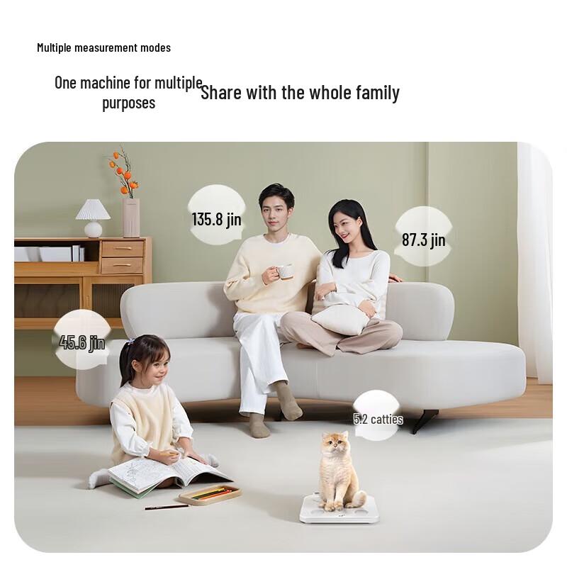 WOLONOW 8-Electrode Dual-Frequency Smart Body Fat Scale (CN Version)