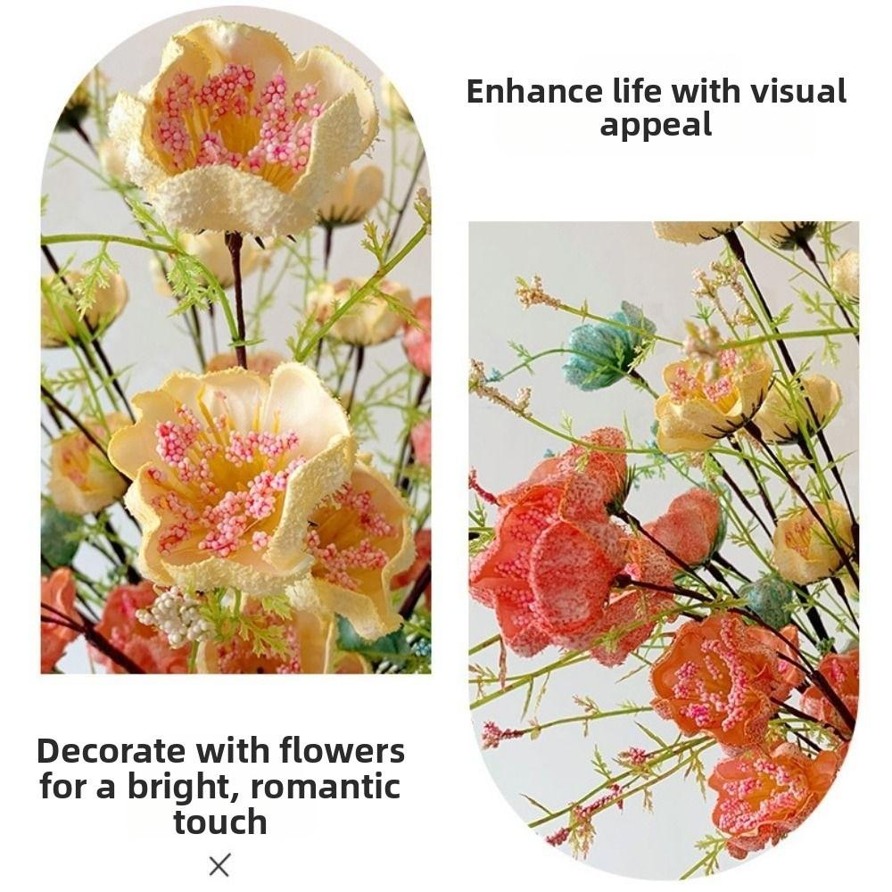 Multicolor Simulation Flower Foam Fake Flower Creative Artifiical Flower Branch Home Decoration