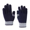 Women Autumn Winter Thick Thermal Warm Gloves Student Knitted Five-Finger Riding Wool Work School Cold Weather Gloves