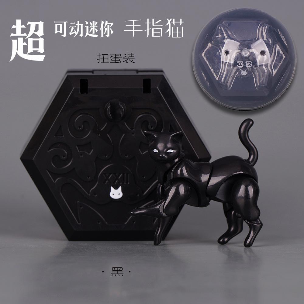 Articulated Black White Cat Model Highly Poseable Animal Drawing Reference Mannequin Collectible Desk Decor Figure Detailed Movable Scale