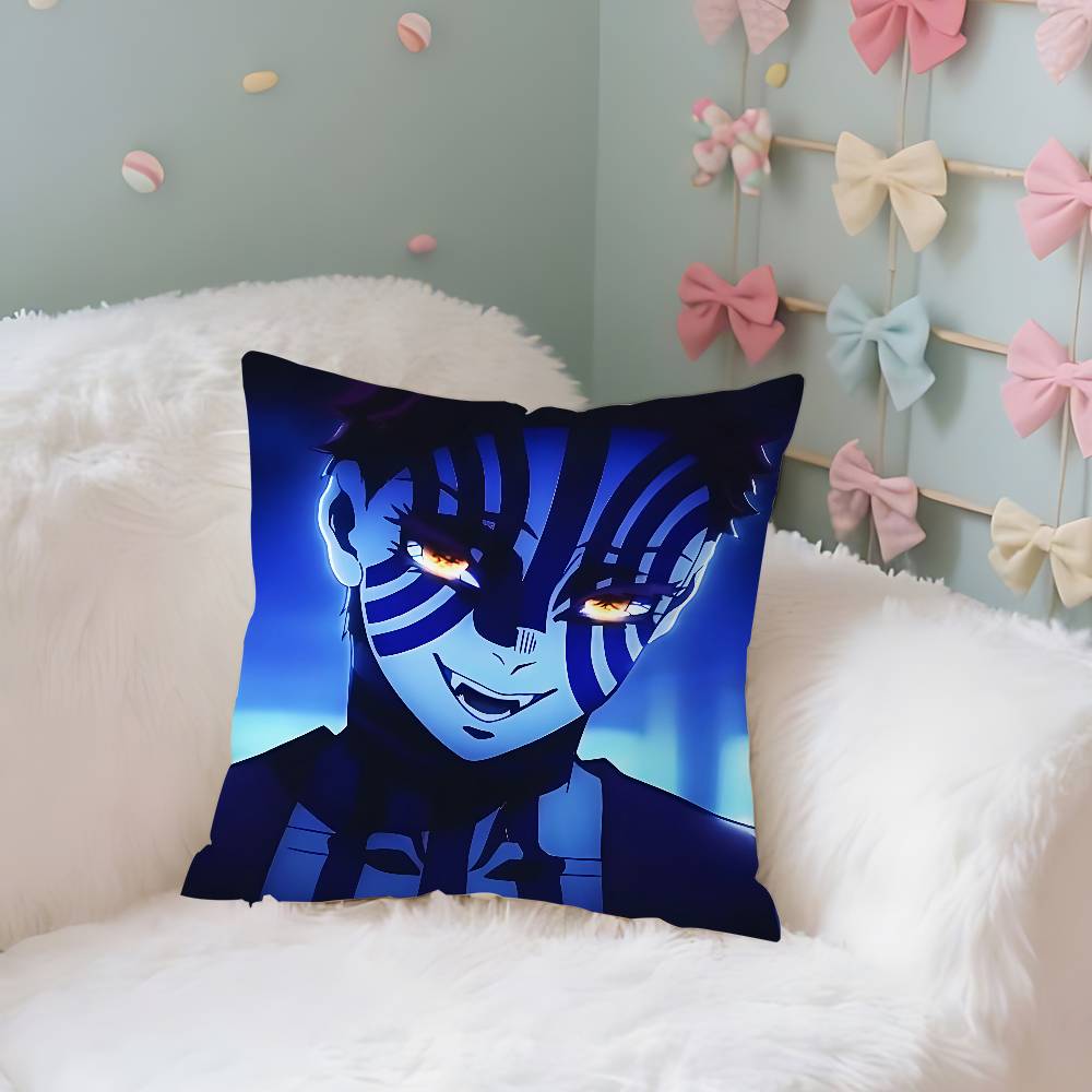 Anime DDemon Slayer AAkazaS Cute Case Plush Fabric Soft Pillowcase Double Sided Print Cushion Cover Household Gifts
