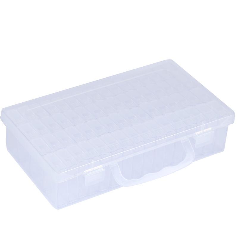 64 Slots Painting Box Nail Art Accessory Organizer Case Multifunctional Portable Nail Containers белый 1180₽