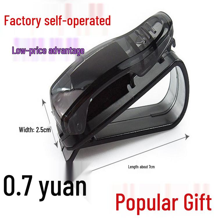Carbon Fiber Multi-functional Car Glasses & Card Holder Clip
