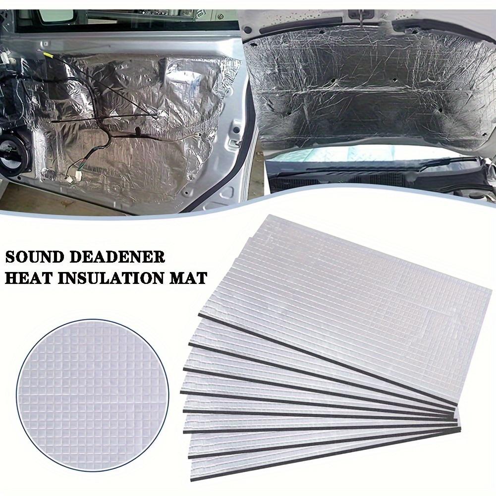 Car bonnet soundproofing mute square aluminium foil heat insulation mat van soundproofing