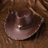 Einfarbiger Western-Cowboyhut Breiter Rand Cowgirl-Kappe Klassischer Sommerhut Reisen