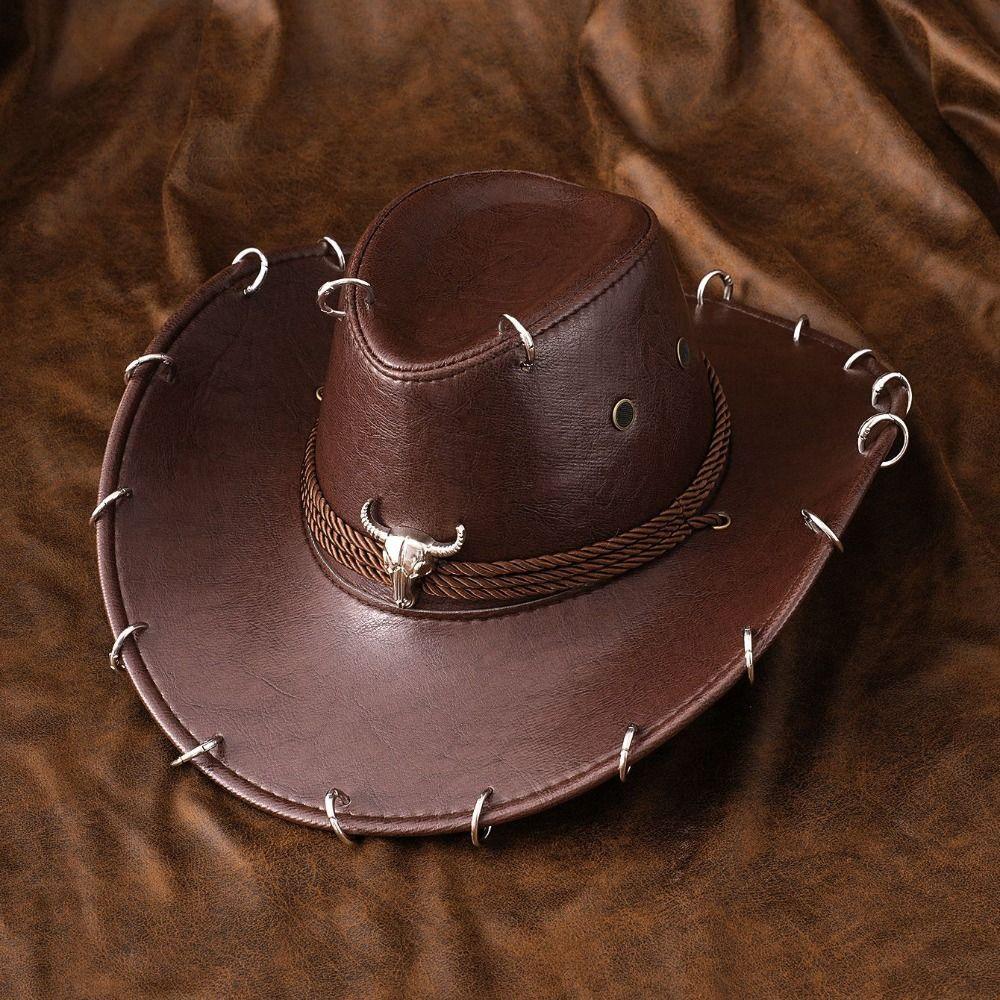 Einfarbiger Western-Cowboyhut Breiter Rand Cowgirl-Kappe Klassischer Sommerhut Reisen
