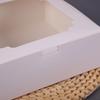 Pastry Box with Window, Kraft Paper Cake Packaging for Egg Yolk Crisps