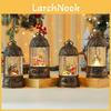 Weihnachts-Spieluhr Goldener Vogelkäfig-Schmuck mit Weihnachtsmann und Schneemann Dekoration für Weihnachtsgeschenk