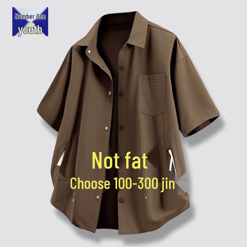 Men s Summer Ice Silk Short Sleeve Casual Shirt S
