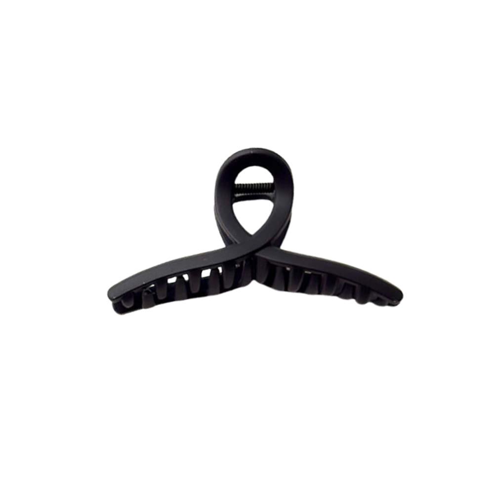 Korean Style Silicone Shark Clip Safe Straight Line Shaped Hair Claw Solid Color Shark Clip  Party