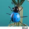 Nieuw 5-1 Stuks Mini Metalen Lieveheersbeestje Hek Hanger Muurhanger Ornament Beeldje Buiten Terras Tuin Beeldje Beeldhouwwerk Huisdecoratie