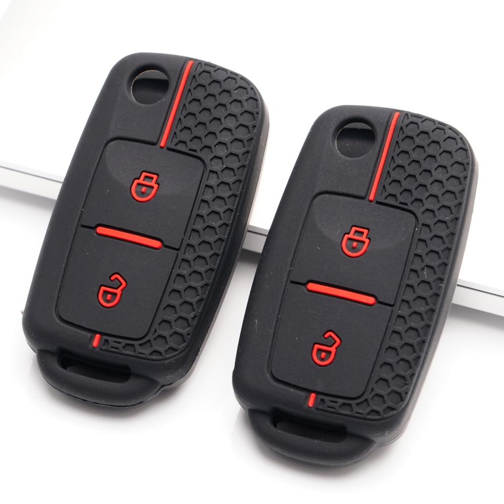 Key Fob Cover for Volkswagen Polo Passat Golf B5 MK5 MK6 Eos Bora Anti-Scratch Guard Shockproof Protection Soft Grip Texture Responsive Button Touch