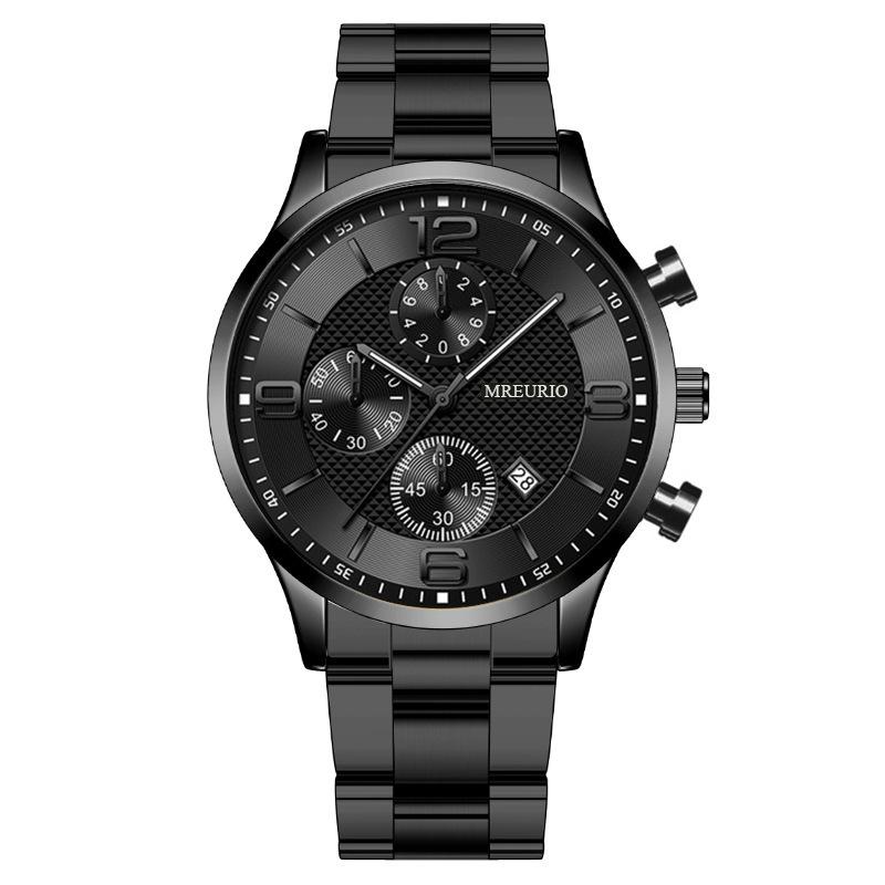 Vendita Calda Moda Digitale Calendario a Tre Occhi Orologio da Uomo Cinturino Orologio da Uomo Orologio da Uomo
