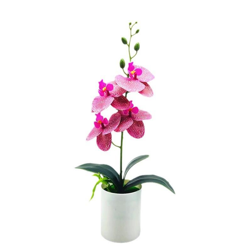Bonsai Artificial Phalaenopsis Green Plant For Living Room Decor Present Gift
