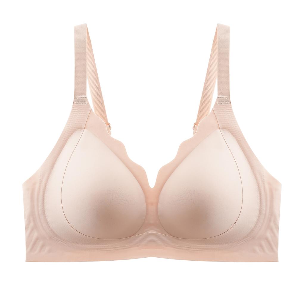 Europe and the United States Plus Size TK Explosion Big Chest Gathering No Steel Ring Full Cup No Trace Comfortable Sports T-shirt Bra