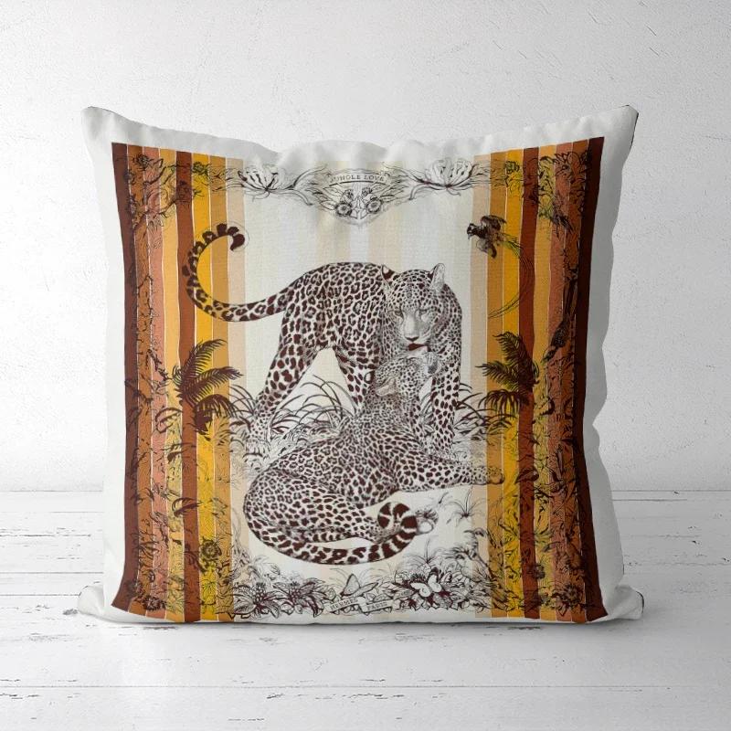 A Drop Shipping Printed Cushion Cover Decorative Pillowcases High-end Royal High Quality Thick Europe Rich Italy Design 28-#