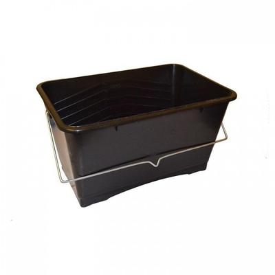 Schwarzer Kunststoff-Farbeimer 9L