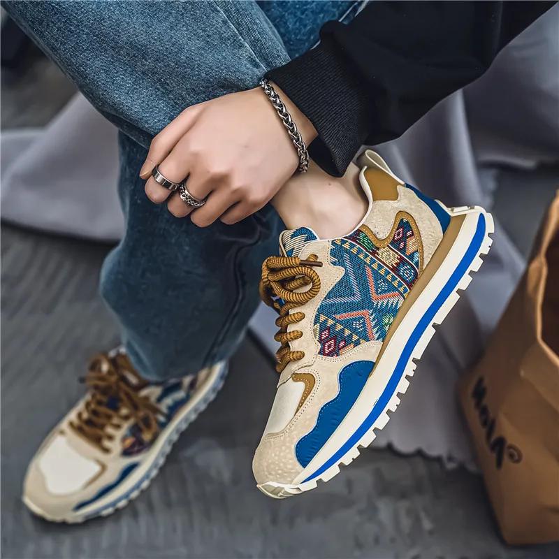 Casual Sneaker Loafers Men's Sneakers Fabric Sports and Leisure Soft and Comfortable Ventilate Non-Slip Shoes for Men Fashion
