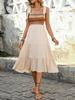 2025 Summer European-American Ethnic A-Line Spliced Sling Dress