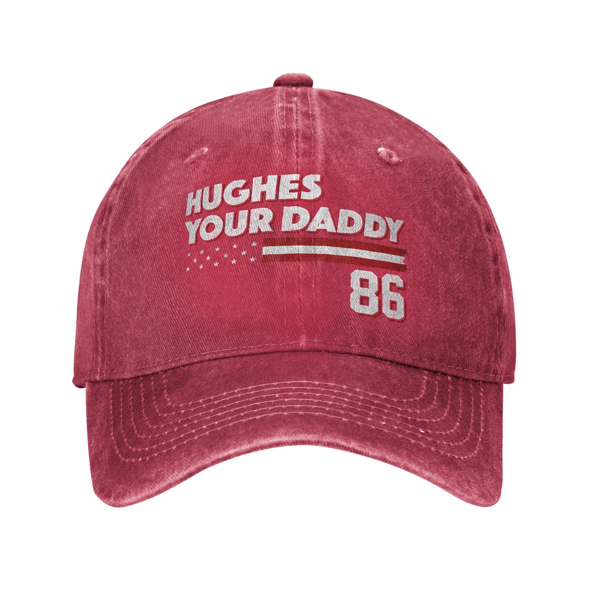 Jack Hughes Hughes your Daddy Baseball Cap Accessories For Unisex Adjustable Trucker Hat Adjustable