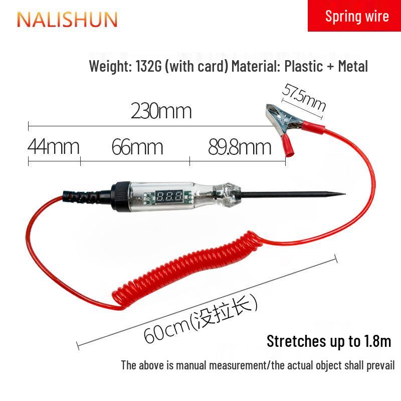 

Цифровий тестер напруги для ремонту автомобільних ланцюгів, 12 В/24 В з дисплеєм