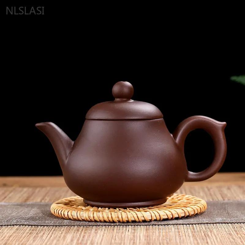 Classic Yixing Purple Clay Teapot Handmade Zhu Mud Beauty Kettle Household Filter Tea Sets Custom Chinese Zisha Tea Infuser