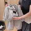 Girls' Cute Cartoon Hoodie & Pants Set - Spring/Autumn Sportswear Two-Piece Outfit