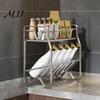 Stainless Steel Seasoning Rack Spice Rack, 2/3/4 Tier Condiment Organizer for Multi Layer Countertop, Multi-purpose Multi-Layer Bottle Holder Kitchen
