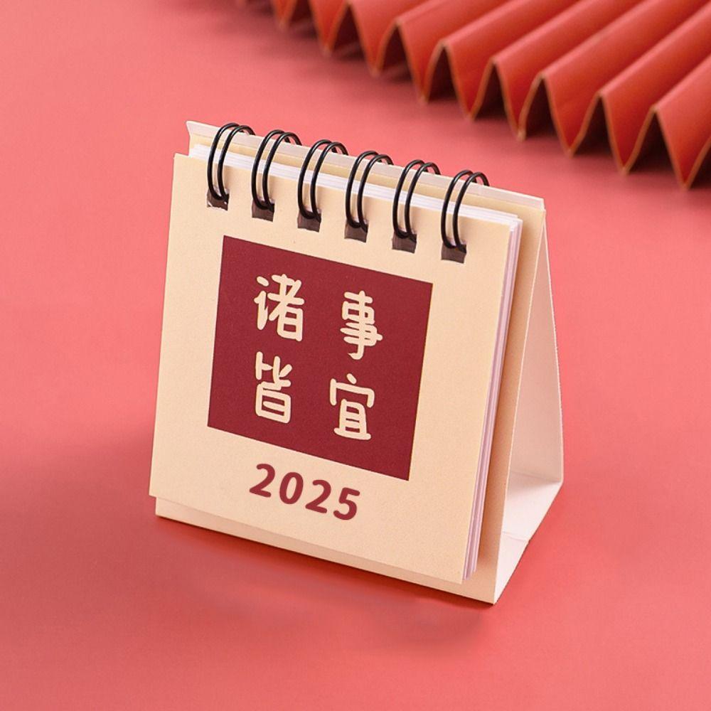 Thick Paper Mini Desk Calendar 18-Month Monthly Planner Agenda Table Planner  Home