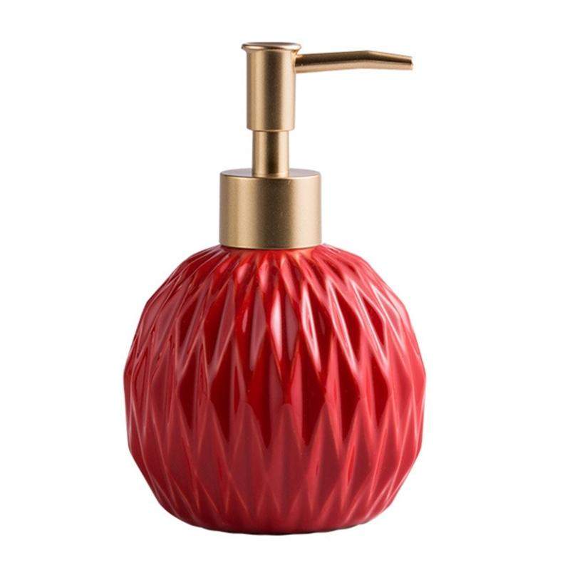 Ceramic Soap Dispenser Bottle, Refillable Hand Soap Dispenser Container For Business Trip And Outdoor Activities