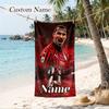 Zlatan Custom Name Printed Beach Towel Personalized Soft Towel For Swimming Beach Travel