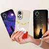 Für Honor 50 Pro Hülle RNA-AN00 Niedliche Katze Mode Cartoon Abdeckung Stoßfest Weiches TPU Handyhülle Für Honor 50 Honor50 Pro Funda Taschen