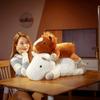 Brown Horse White Horse Pillow Plush Toy Pony Doll Children'S Soothing Doll Birthday Gift