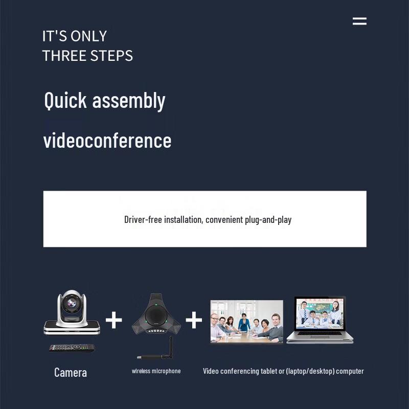 

HongShiDao 10x Zoom Video Conferencing System with Wireless Microphone (CN version)