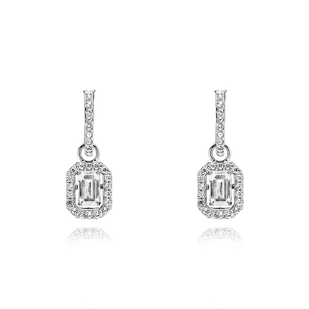 Swarovski 5638495 Una Millenia Hoop Drop Earrings