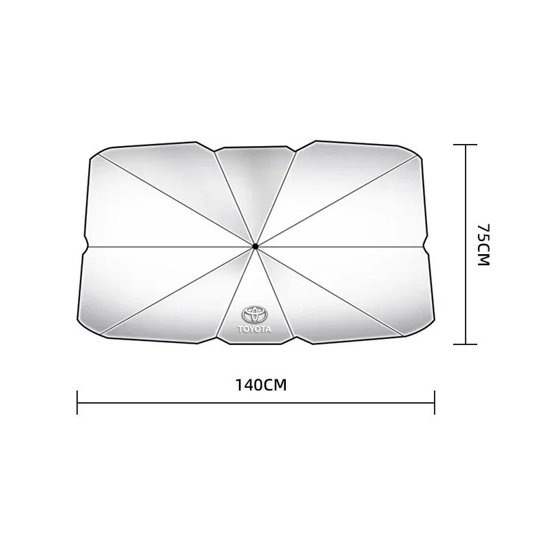 

2026 New For Toyota Car Sunshade Retractable Sunscreen Heat Insulation Parasol For Toyota Corolla Yaris Aygo Prius CHR Camry Aur