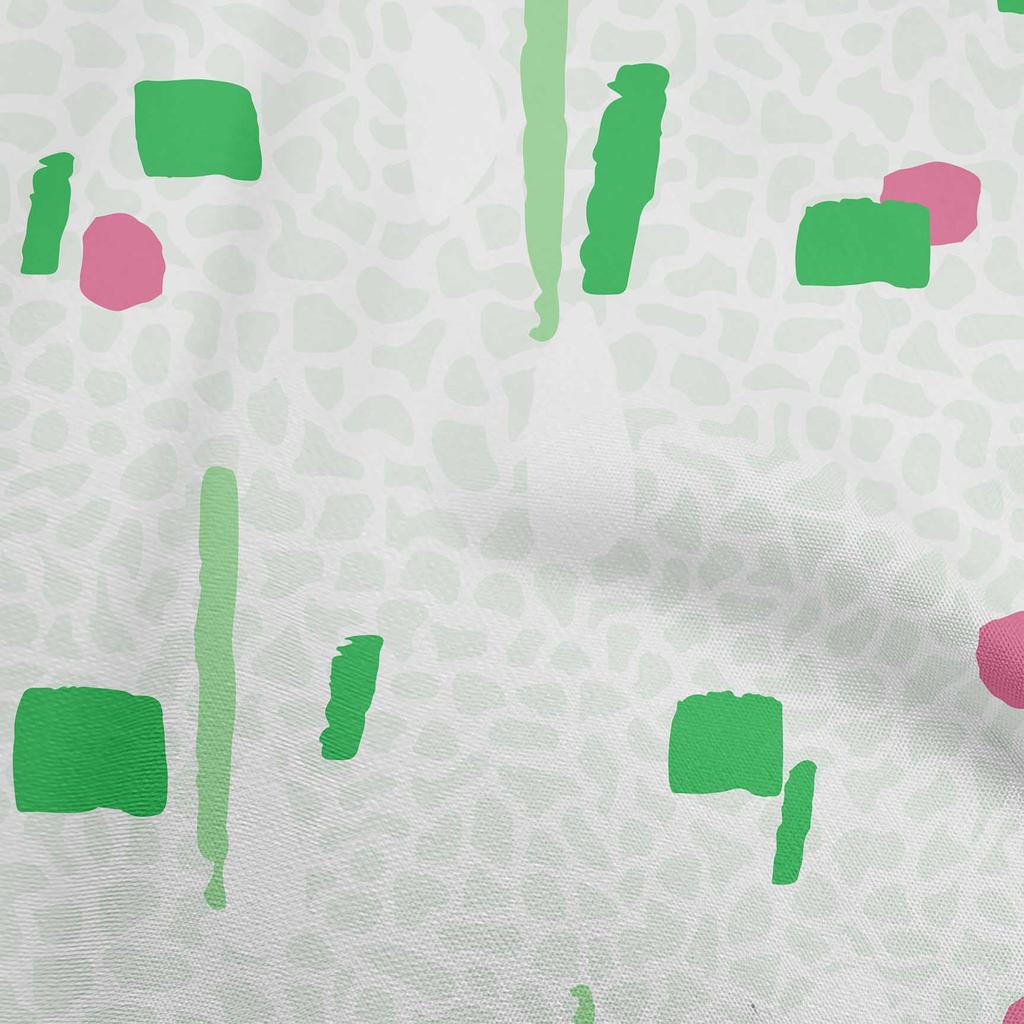 oneOone Cotton Flex Brown Fabric Geometric Abstract Shapes With Animal Print Fabric For Sewing Printed Craft Fabric By The Yard 40 Inch