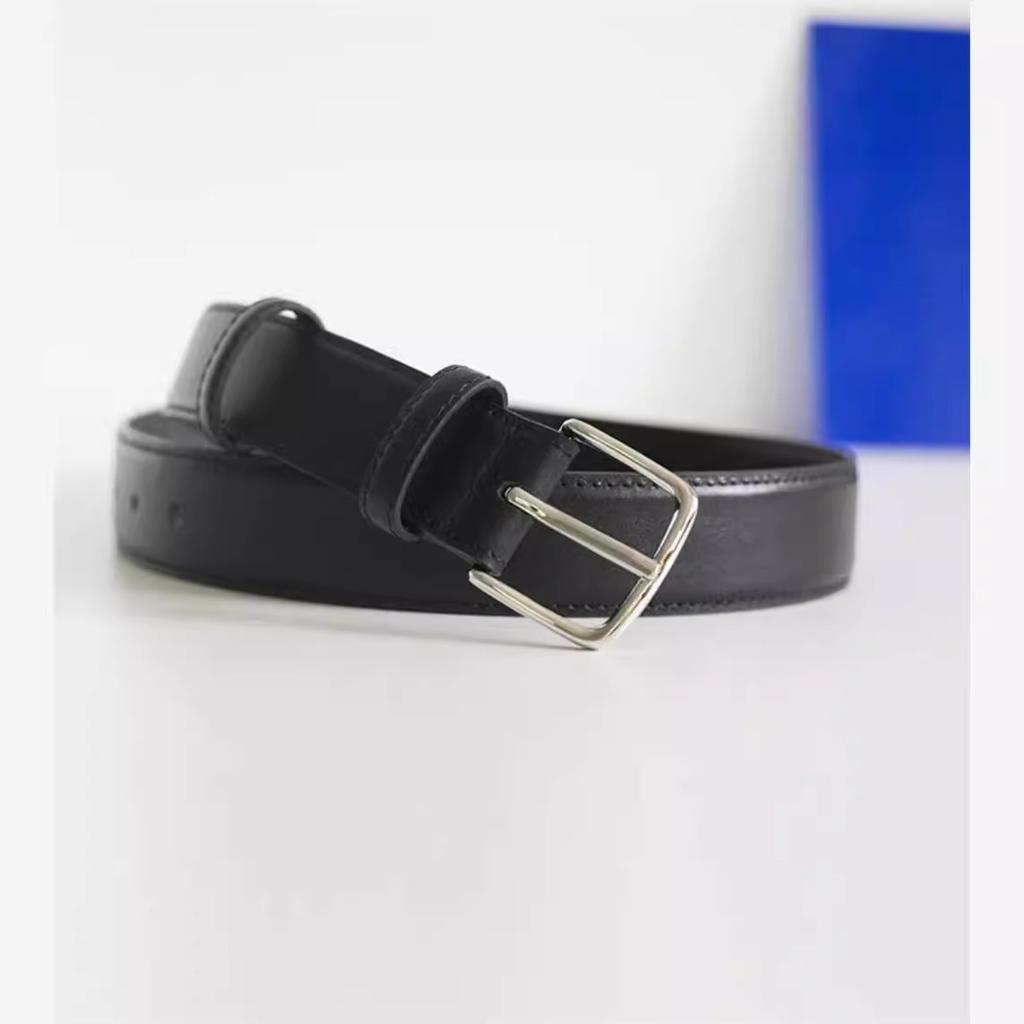 The new top layer cowhide decorative belt is simple and the same style of Kendou is retro with fashion and versatile pin buckle belt women