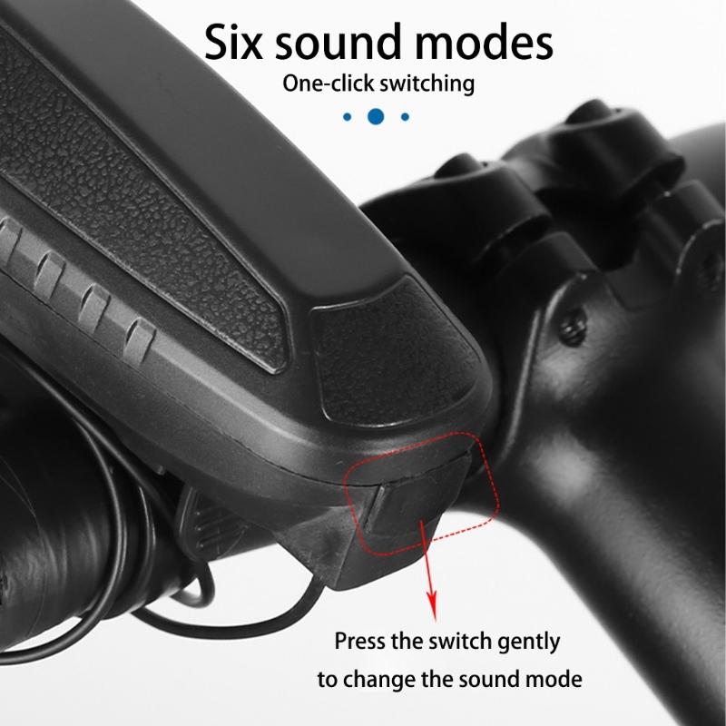 Electric Bike Horn Regulable Volumes Horn Commuters Waterproofed Horn Suitable for Mountain Cycling