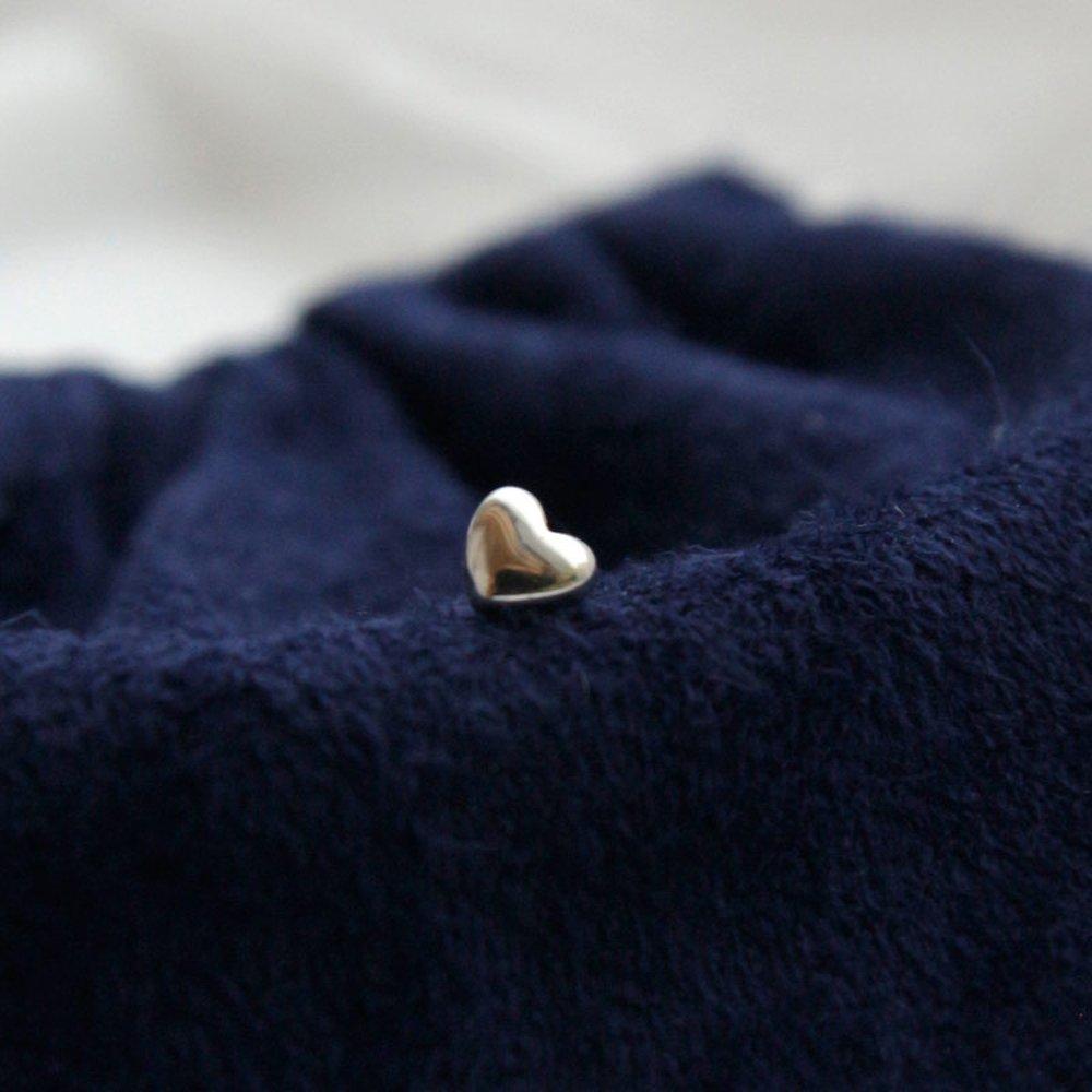 J.Lauren Petite Mini Heart Silver Piercing P0397
