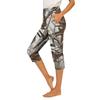 Women's Elastic Waist Casual Pants, Slim Fit with Pockets, Side Split Dress Pants
