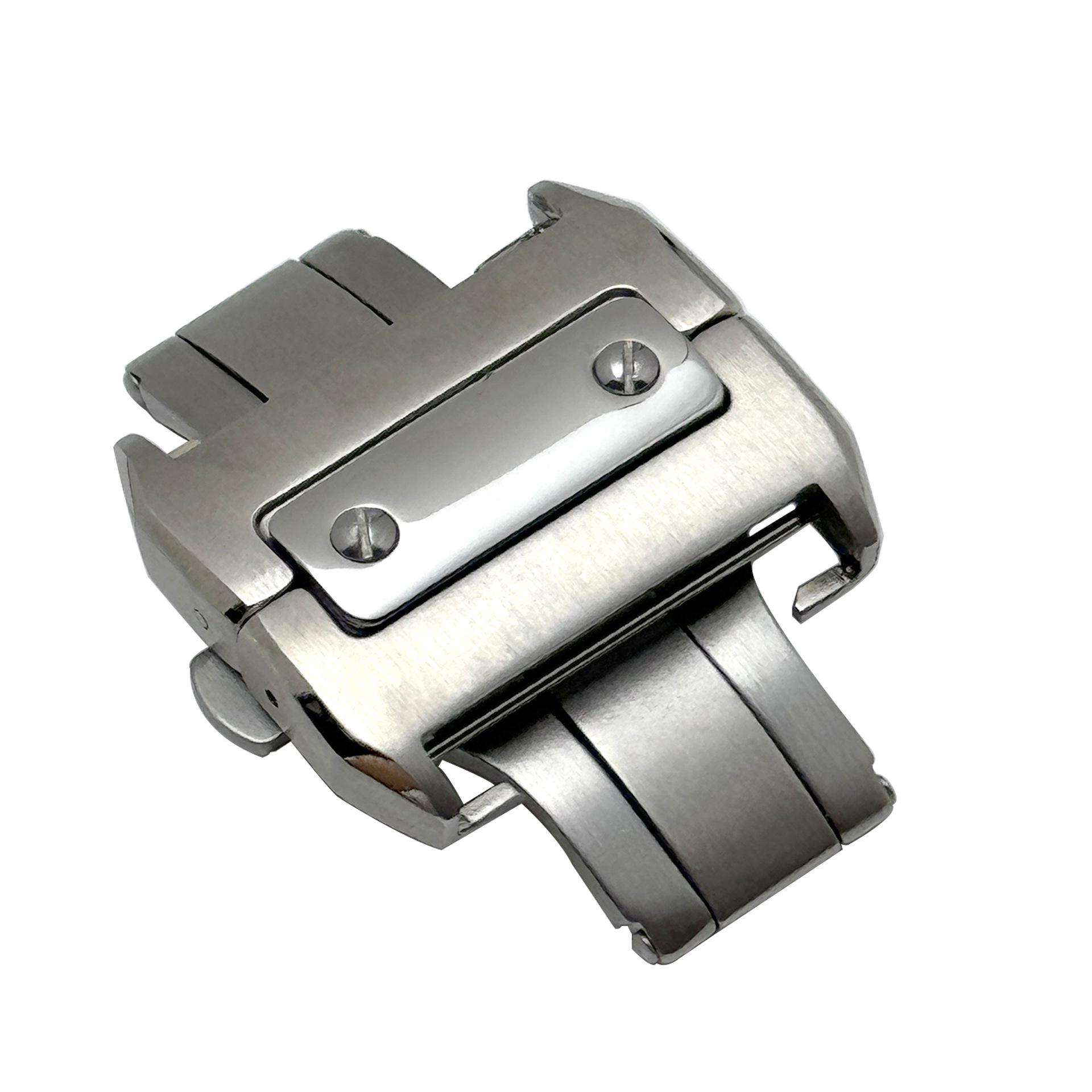 

Двойная застежка-бабочка для Cartier Santos/Santos100 - Матовая, 18/21 мм 18mm